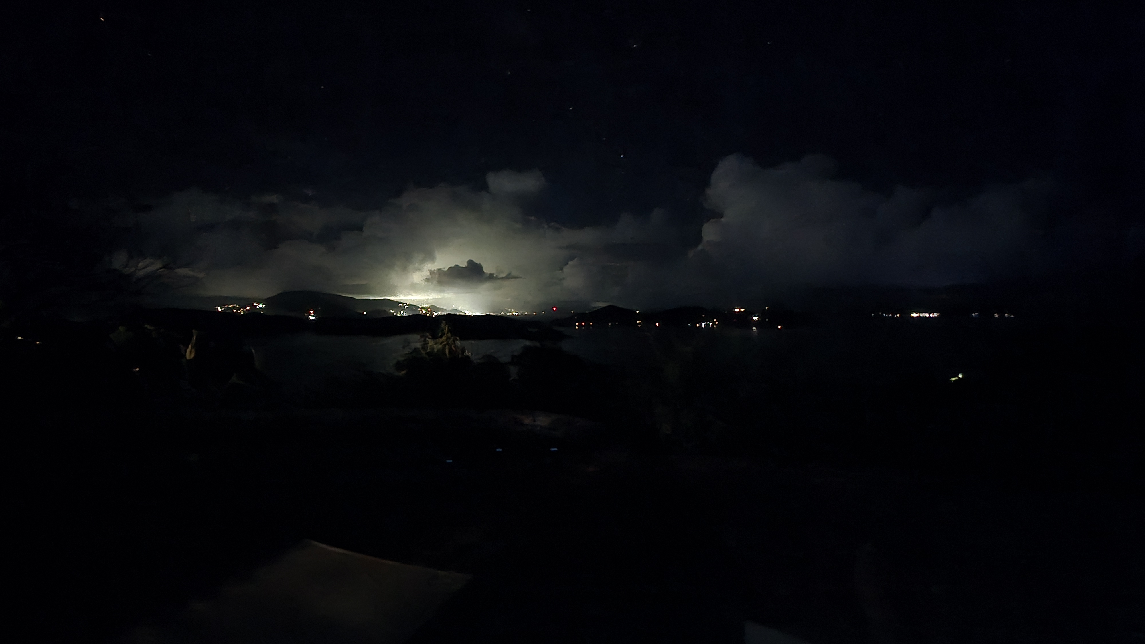 Last Night over Coral Bay